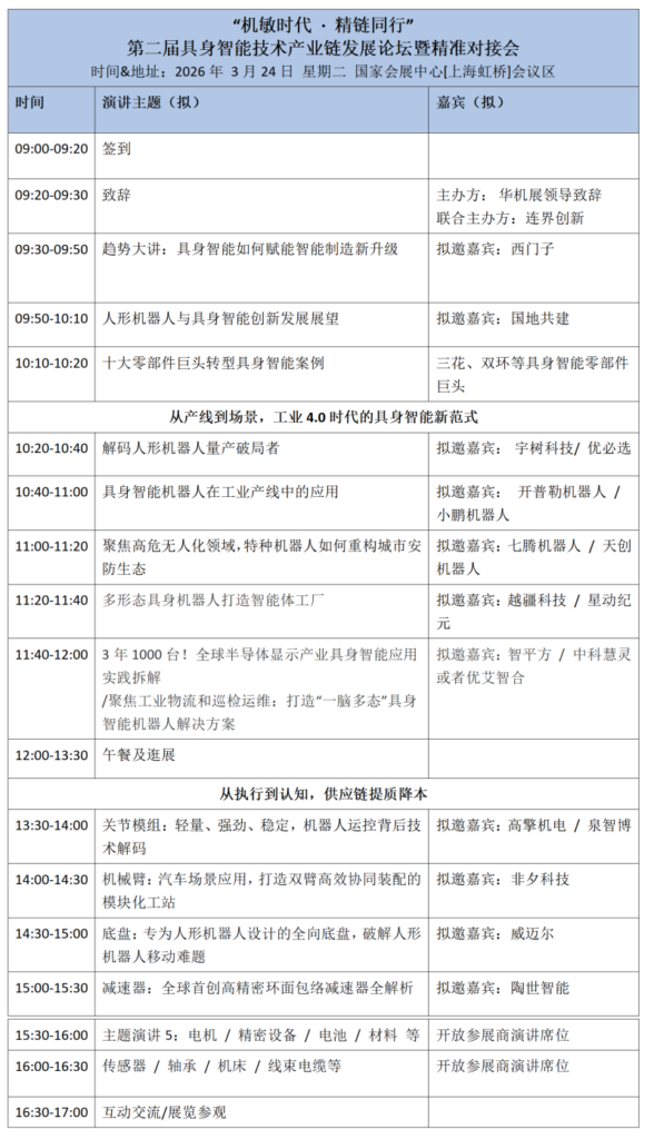 开春抢先！预约参观中国工业自动化开春大展-华机展